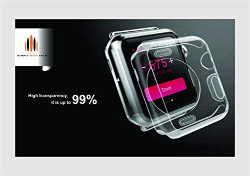 SimplyASP Tech Apple Watch Case - Crystal Clear Premium 42mm Case