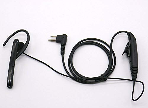 WishRing Ear Bar Earpiece Mic PTT Headset for Motorola Radio 2 PIN GP68 CP150 GP88 2 PIN
