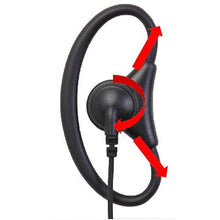 Load image into Gallery viewer, 1-Wire D-Ring Adjustable Earpiece Mic for Kenwood PKT-23 Handheld 2-Way Radios
