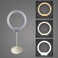 Load image into Gallery viewer, Desktop Ring Fill Light 12 Inch USB Portable Ring Photography Light 8W Live Beauty Makeup LED Ring Light Mini Dual Color Temperature Adjustment
