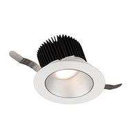 WAC Lighting R3ARWT-A827-HZWT Aether Round Wall Wash Trim with LED Light Engine Flood 50 Beam 2700K Warm, Haze White