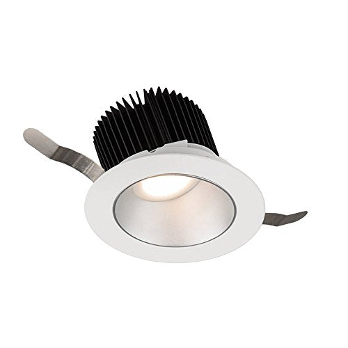 WAC Lighting R3ARWT-A840-HZWT Aether Round Wall Wash Trim with LED Light Engine Flood 50 Beam 4000K Cool, Haze White