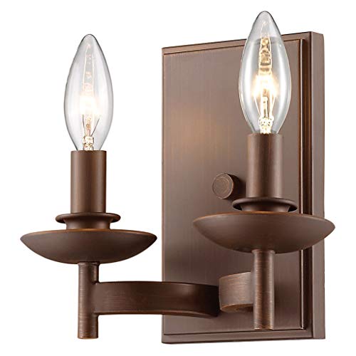 Millennium 132-RBZ Transitional Two Light Wall Sconce Darkfinish, Bronze/Dark