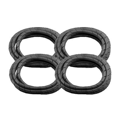 4 Pack BarberMate Premium 8' Cord Cover Prevents Cord Tangling - Black