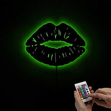 Load image into Gallery viewer, Hot Lip LED Wall Lamp Sign Handmade Color Change Frameless Mirror Light Art Home Sign Dcor for Girl Bedroom
