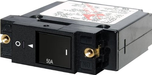 Blue Sea Systems A-Series Restricted Off Flat Rocker Single Pole 50A Circuit Breaker