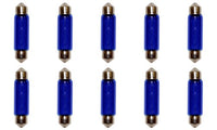 CEC Industries E211-2B (Blue) Bulbs, 12.8 V, 12.416 W, EC11-5 Base, T-3 shape (Box of 10)