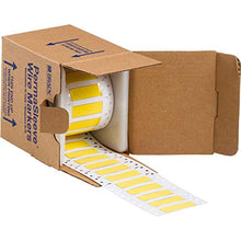 Load image into Gallery viewer, Brady High Temp PermaSleeve PVDF Wire Marking Sleeves, 0.25&quot; Dia x 1&quot; W, Yellow
