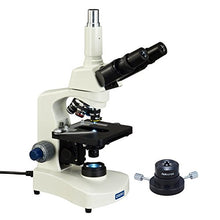 Load image into Gallery viewer, OMAX 40X-2000X LED Reversed Nosepiece Trinocular Compound Microscope with 30 Degree Siedentopf Viewing Head and Dry Darkfield Condenser
