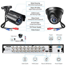 Load image into Gallery viewer, ZOSI 16CH 1080P Security Camera System with 2TB Hard Drive,H.265+ 16Channel 1080P HD-TVI DVR with 12PCS 1080P Outdoor Indoor Surveillance Cameras, 80ft Night Vision, Motion Detection,Remote Access
