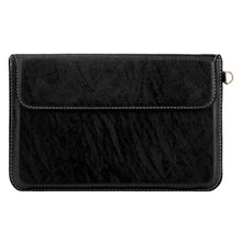 Load image into Gallery viewer, SumacLife Vegan Leather Hybrid Pouch with Built-in Stand and Removable Wristlet for 7 to 7.9-Inch Tablets (HybridPouchBltInStndBLK)
