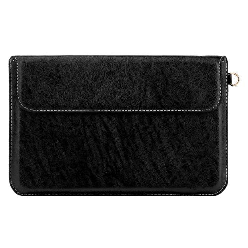 SumacLife Vegan Leather Hybrid Pouch with Built-in Stand and Removable Wristlet for 7 to 7.9-Inch Tablets (HybridPouchBltInStndBLK)