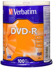 Load image into Gallery viewer, Verbatim DVD-R Recordable Disc DISC,DVD-R,4.7GB,100PK,SR (Pack of 2)
