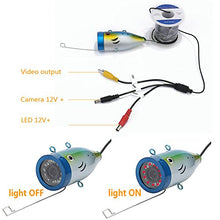 Load image into Gallery viewer, GAMWATER 7&quot; Inch 1000tvl 30M Underwater Fishing Video Camera Kit 12 PCS LED Infrared Lamp Lights Video Fish Finder Lake Under Water Fish cam
