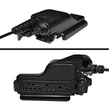 Load image into Gallery viewer, HQRP G Shape Earpiece Headset PTT Mic for EF Johnson 7700 / 514X / AN/PRC-127EF + HQRP Coaster
