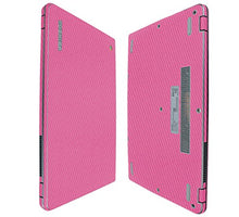 Load image into Gallery viewer, Skinomi Pink Carbon Fiber Full Body Skin Compatible with Toshiba Chromebook 2 13.3 inch (2nd Gen, 2015)(Full Coverage) TechSkin Anti-Bubble Film
