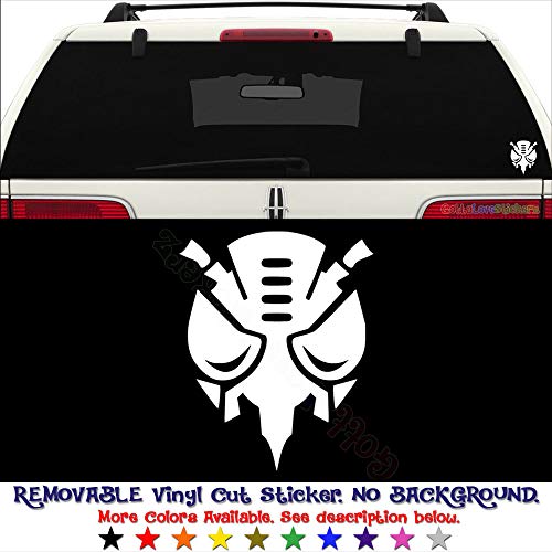 GottaLoveStickerz Transformers Predacon Removable Vinyl Decal Sticker for Laptop Tablet Helmet Windows Wall Decor Car Truck Motorcycle - Size (05 Inch / 13 cm Tall) - Color (Matte White)
