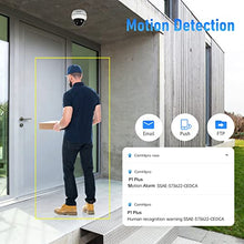 Load image into Gallery viewer, JideTech [Update] 5MP Outdoor PTZ POE Camera Outdoor, POE IP Dome Camera with 5X Optical Zoom IR Night Vision Human/Motion Detection IP66 Waterproof

