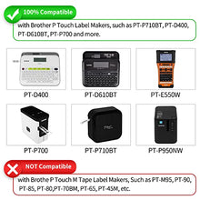 Load image into Gallery viewer, MarkDomain Compatible TZe-251 24mm Label Tape Replacement for Brother Ptouch TZe251 TZ251 TZe TZ Tape 24mm 0.94 Laminated White Tape for Brother PTD600 PT-P700 PT-P710BT PT2730 Label Maker, 3-Pack
