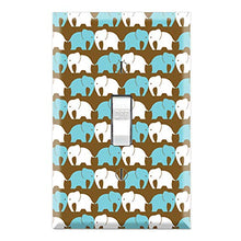 Load image into Gallery viewer, Elephant Pattern Decorative Single Toggle Light Switch Wall Plate
