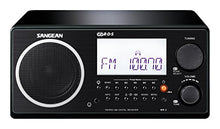 Load image into Gallery viewer, Sangean All in One AM/FM Alarm Clock Radio with Large Easy to Read Backlit LCD Display (Black)
