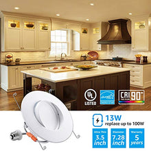 Load image into Gallery viewer, TORCHSTAR 5/6 Inch Gimbal LED Retrofit Downlight, Adjustable Recessed Ceiling Light, Dimmable 13W(100W Eqv.), 900lm, UL &amp; Energy Star Listed, CRI90, 5000K Daylight, Damp Location, Pack of 4
