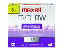 Load image into Gallery viewer, Maxell 634045 4.7Gb Dvd+Rw Disc Slim Jewel (Packaging may vary)
