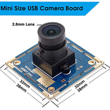 Load image into Gallery viewer, SVPRO 1080P USB Camera with CMOS OV2710 Sensor Camera Board USB Drive Free Camera Module 1920x1080 with 2.8mm Lens Video Webcam for Android Linux Windows Mac OS
