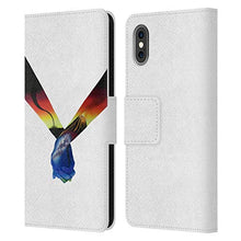 Load image into Gallery viewer, Head Case Designs Officially Licensed Graham Bradshaw Hands Illustrations Leather Book Wallet Case Cover Compatible with Apple iPhone X/iPhone Xs
