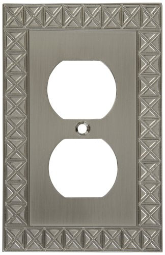 National Hardware S803-338 V8046 Pinnacle Single Outlet plates in Nickel