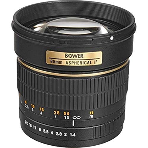Bower SLY85N High-Speed Mid-Range 85mm f/1.4 Telephoto Lens for Nikon (OLD MODEL)
