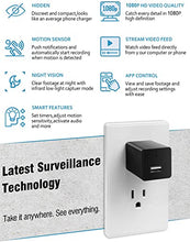 Load image into Gallery viewer, HONBOO Spy Camera USB Charger, 1080p HD Hidden Camera, WiFi Wireless Wall Plug USB Charger [Motion Detection, AC Adapter, Remote App Control] Nanny Camera, Home, Kids, Pet Monitoring Cam
