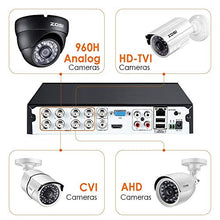 Load image into Gallery viewer, ZOSI 8 Channel 1080p HD-TVI Security DVR Recorder, Hybrid Capability 4-in-1(Analog/AHD/TVI/CVI) Surveillance DVR, Motion Detection, Remote Control, Email Alarm, No Hard Drive (Renewed)
