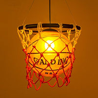 Industrial American Country Chandelier Ceiling Pendant Light Basketball Lighting Hanging Light Warm White for Restaurant Bar Sports Shop by LightInTheBox