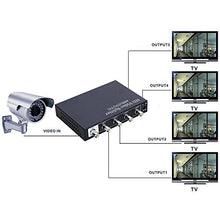 Load image into Gallery viewer, UHPPOTE BNC HD 1 in 4 Out Ports Video Splitter Security AHD CVI TVI Video Amplifier Distributor
