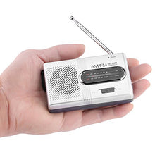 Load image into Gallery viewer, Richer-R Portable AM/FM Mini Radio,Universal Portable AM/FM Mini Radio Stereo Speakers Receiver Music Player Fm Radio with Telescopic Antenna/Built-in Speaker
