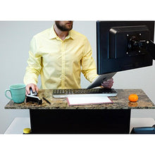 Load image into Gallery viewer, Miracle Desk Stand Up Desk - Convert a Regular Desk to Standing (Faux Marble.
