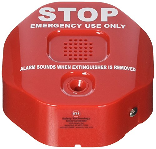 Safety Technology International, Inc. STI-6200 Fire Extinguisher Theft Stopper, Alarm Helps Prevent Misuse