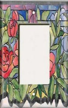 Load image into Gallery viewer, Single Rocker Plate - Stained Glass Roses
