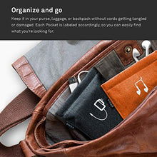 Load image into Gallery viewer, UT Wire Pocket Earbud Earphone Case Pouch Bag Organizer, Orange
