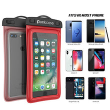 Load image into Gallery viewer, Waterproof Phone Pouch, PunkBag Universal Floating Dry Case Bag for Most Cell Phones incl. iPhone 8 Plus &amp; Samsung Galaxy S9 | Perfect for Keeping Your Cellphone &amp; Valuables Dry and Safe [red]
