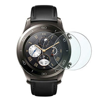 (2 Pack) Tempered Glass Screen Protector by KIQ for Huawei Watch 2 Sport Smartwatch [9H Hardness Glass, Easy to Install, 0.30mm, Self-Adhere] for Huawei Watch 2 Sport Fitness Watch