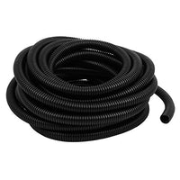 Aexit 8.8 Meters Cord Management 15.8mm Dia Plastic Corrugated Tube Electric Cable Raceways Conduit Pipe