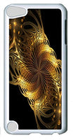 Harmonious Printed Picture Back Case and Custom Hard Plastic Phone Case with Gold Brooch For iPod Touch 5
