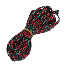 Load image into Gallery viewer, Aexit 4mm Dia Tube Fittings Tight Braided PET Expandable Sleeving Cable Wrap Sheath Microbore Tubing Connectors Multicolor 5M
