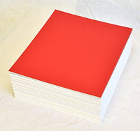 topseller100, Pack of 50 sheets 16x20 UNCUT matboard / mat boards (red)