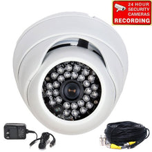 Load image into Gallery viewer, VideoSecu 700TVL Outdoor Infrared Security Camera Night Vision Built-in 1/3&quot; Effio CCD 28 IR LEDs for Home Surveillance DVR CCTV System with Power Supply and Video Power Extension Cable A75
