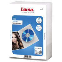 Hama Slim DVD Jewel Case, Pack of 10 - White/Transparent