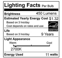 Load image into Gallery viewer, GE Energy Smart CFL 11-Watt (40-watt Replacement) 450-Lumen A17 Light Bulb with Medium Base, 4-Pack
