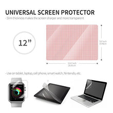 Load image into Gallery viewer, RED SHIELD Universal Screen Protector 13&quot; for Tablet, Set of 3, Smartphone Smartwatch Gaming Device &amp; GPS, High Definition Crystal Clear Anti-Scratch Anti-Fingerprint Film, Easy Cut with Guidelines
